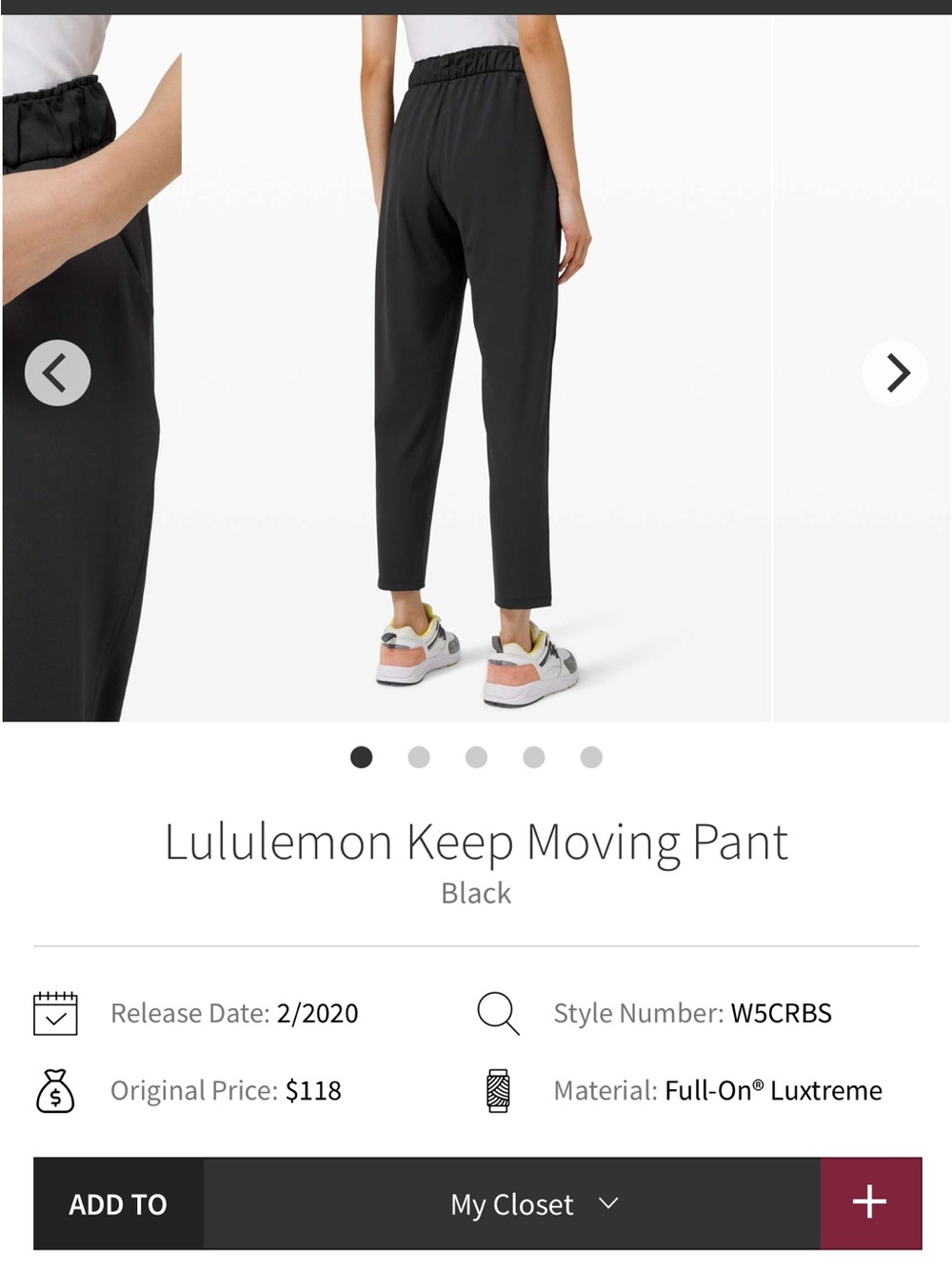 lululemon athletica Keep Moving Straight-Leg Pants - Black